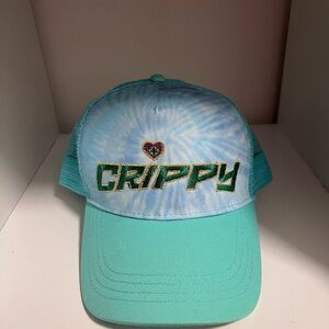 NWT Crippy Cannabis Adjustable Snap Back Baseball Cap Tie-dye with Mesh